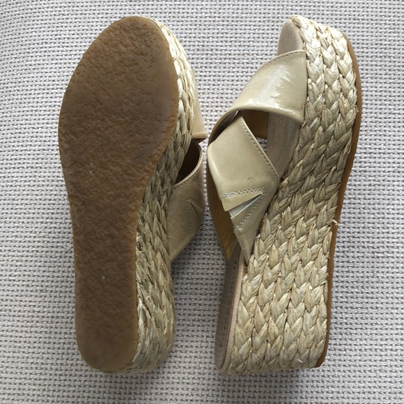 Betty muller wedge slide sandals SZ 37 - Picture 2 of 2